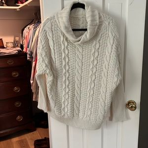 Bulky oversized cream sweater